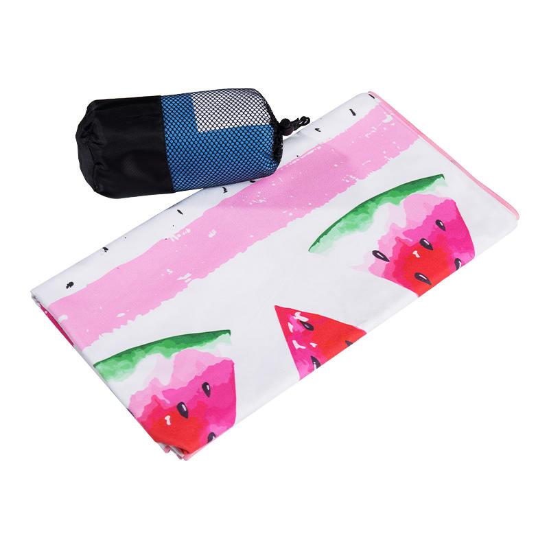 Selimut Handuk Pantai Cepat Kering Microfiber Tanpa Pasir Taplak Meja Matras Yoga Piknik Bulat Besar 60 Inci dengan Jumbai